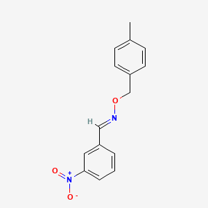 molecular formula C15H14N2O3 B2647925 3-nitrobenzenecarbaldehyde O-(4-methylbenzyl)oxime CAS No. 303987-21-5