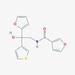 N-(2-(furan-2-yl)-2-hydroxy-2-(thiophen-3-yl)ethyl)furan-3-carboxamide