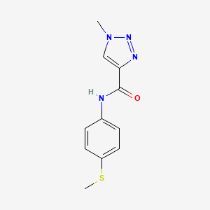 1-methyl-N-(4-(methylthio)phenyl)-1H-1,2,3-triazole-4-carboxamide