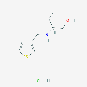 molecular formula C9H16ClNOS B2647935 2-[(3-Thienylmethyl)amino]-1-butanol hydrochloride CAS No. 1049713-29-2; 892592-63-1