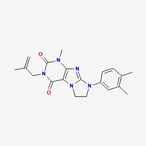 6-(3,4-Dimethylphenyl)-4-methyl-2-(2-methylprop-2-enyl)-7,8-dihydropurino[7,8-a]imidazole-1,3-dione