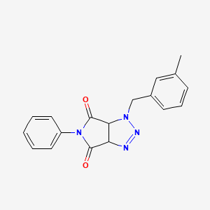 molecular formula C18H16N4O2 B2647944 1-(3-甲基苄基)-5-苯基-3a,6a-二氢吡咯并[3,4-d][1,2,3]三唑-4,6(1H,5H)-二酮 CAS No. 1008254-47-4
