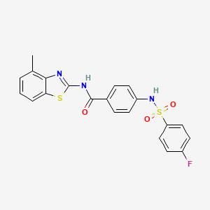 4-(4-fluorophenylsulfonamido)-N-(4-methylbenzo[d]thiazol-2-yl)benzamide