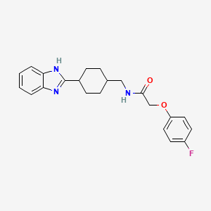 N-((4-(1H-benzo[d]imidazol-2-yl)cyclohexyl)methyl)-2-(4-fluorophenoxy)acetamide