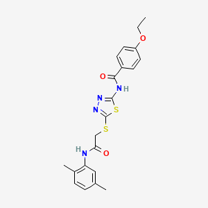 N-[5-[2-(2,5-dimethylanilino)-2-oxoethyl]sulfanyl-1,3,4-thiadiazol-2-yl]-4-ethoxybenzamide