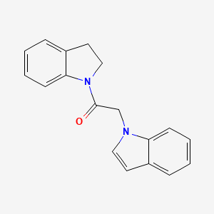 molecular formula C18H16N2O B2647966 2-(1H-吲哚-1-基)-1-(吲哚啉-1-基)乙酮 CAS No. 676484-97-2