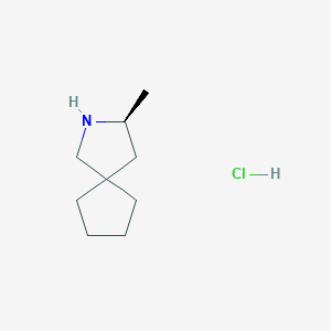 (3S)-3-Methyl-2-azaspiro[4.4]nonane;hydrochloride