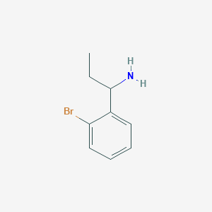 molecular formula C9H12BrN B2647975 1-(2-溴苯基)丙胺 CAS No. 1231245-16-1