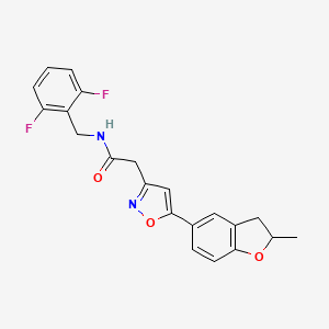 N-(2,6-difluorobenzyl)-2-(5-(2-methyl-2,3-dihydrobenzofuran-5-yl)isoxazol-3-yl)acetamide