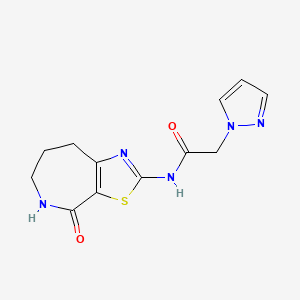 N-(4-oxo-5,6,7,8-tetrahydro-4H-thiazolo[5,4-c]azepin-2-yl)-2-(1H-pyrazol-1-yl)acetamide