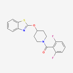 (4-(Benzo[d]thiazol-2-yloxy)piperidin-1-yl)(2,6-difluorophenyl)methanone