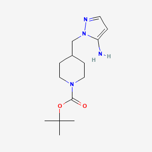 molecular formula C14H24N4O2 B2648004 tert-butyl 4-[(5-amino-1H-pyrazol-1-yl)methyl]piperidine-1-carboxylate CAS No. 2174002-07-2