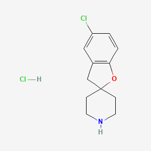 B2648012 5-Chloro-3H-spiro[benzofuran-2,4'-piperidine] hcl CAS No. 71916-96-6; 71916-97-7