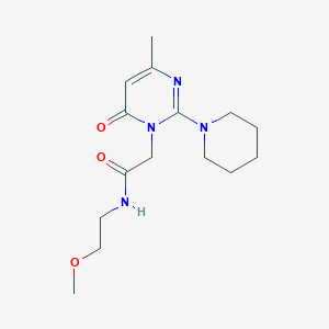 N-(2-methoxyethyl)-2-[4-methyl-6-oxo-2-piperidino-1(6H)-pyrimidinyl]acetamide