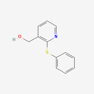 molecular formula C12H11NOS B2648038 [2-(Phenylsulfanyl)-3-pyridinyl]methanol CAS No. 43003-89-0