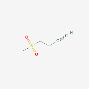 molecular formula C5H8O2S B2648040 1-丁炔，4-(甲基磺酰基)- CAS No. 192989-95-0