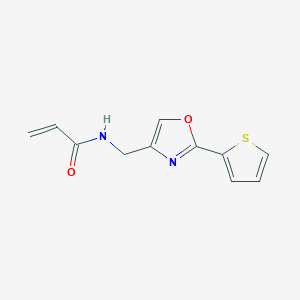 N-[(2-Thiophen-2-yl-1,3-oxazol-4-yl)methyl]prop-2-enamide