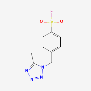 4-[(5-methyl-1H-1,2,3,4-tetrazol-1-yl)methyl]benzene-1-sulfonyl fluoride