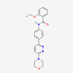 molecular formula C23H24N4O3 B2648055 2-ethoxy-N-(4-(6-morpholinopyridazin-3-yl)phenyl)benzamide CAS No. 899986-06-2