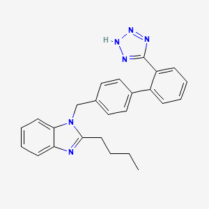 2-butyl-1-[[4-[2-(2H-tetrazol-5-yl)phenyl]phenyl]methyl]benzimidazole