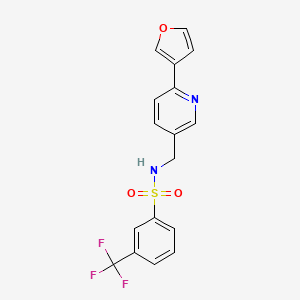 N-((6-(furan-3-yl)pyridin-3-yl)methyl)-3-(trifluoromethyl)benzenesulfonamide