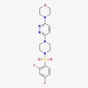 4-(6-(4-((2,4-Difluorophenyl)sulfonyl)piperazin-1-yl)pyridazin-3-yl)morpholine