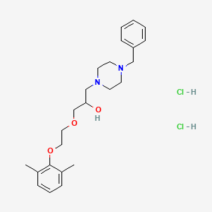 1-(4-Benzylpiperazin-1-YL)-3-[2-(2,6-dimethylphenoxy)ethoxy]propan-2-OL dihydrochloride