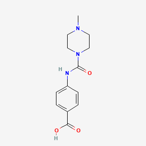 molecular formula C13H17N3O3 B2648092 4-(4-Methylpiperazine-1-carboxamido)benzoic acid CAS No. 680983-11-3