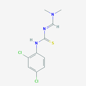 molecular formula C10H11Cl2N3S B2648098 N-(2,4-dichlorophenyl)-N'-[(dimethylamino)methylene]thiourea CAS No. 99590-64-4