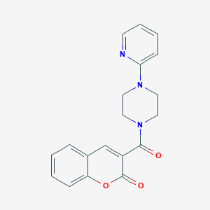 molecular formula C19H17N3O3 B2648101 3-(4-(吡啶-2-基)哌嗪-1-羰基)-2H-色烯-2-酮 CAS No. 324068-19-1