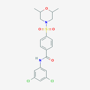 N-(3,5-dichlorophenyl)-4-((2,6-dimethylmorpholino)sulfonyl)benzamide