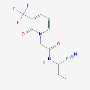 N-(1-cyanopropyl)-2-[2-oxo-3-(trifluoromethyl)-1,2-dihydropyridin-1-yl]acetamide