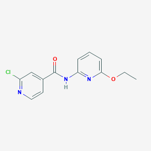 molecular formula C13H12ClN3O2 B2648117 2-氯-N-(6-乙氧基吡啶-2-基)吡啶-4-甲酰胺 CAS No. 1436204-41-9