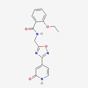 molecular formula C17H16N4O4 B2648125 2-ethoxy-N-((3-(2-oxo-1,2-dihydropyridin-4-yl)-1,2,4-oxadiazol-5-yl)methyl)benzamide CAS No. 1904311-31-4