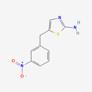 molecular formula C10H9N3O2S B2648131 5-[(3-硝基苯基)甲基]-1,3-噻唑-2-胺 CAS No. 207463-34-1