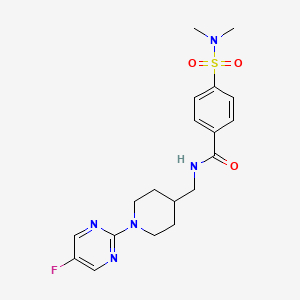 4-(N,N-dimethylsulfamoyl)-N-((1-(5-fluoropyrimidin-2-yl)piperidin-4-yl)methyl)benzamide