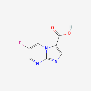 molecular formula C7H4FN3O2 B2648151 6-氟咪唑并[1,2-a]嘧啶-3-羧酸 CAS No. 1339175-93-7