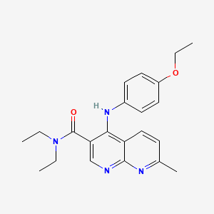 4-((4-ethoxyphenyl)amino)-N,N-diethyl-7-methyl-1,8-naphthyridine-3-carboxamide