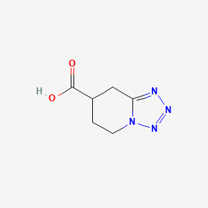 molecular formula C6H8N4O2 B2648160 5,6,7,8-Tetrahydrotetrazolo[1,5-a]pyridine-7-carboxylic acid CAS No. 1518364-52-7