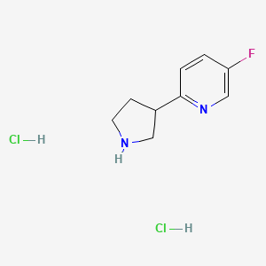 5-Fluoro-2-(pyrrolidin-3-yl)pyridine dihydrochloride