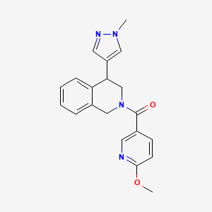 (6-methoxypyridin-3-yl)(4-(1-methyl-1H-pyrazol-4-yl)-3,4-dihydroisoquinolin-2(1H)-yl)methanone
