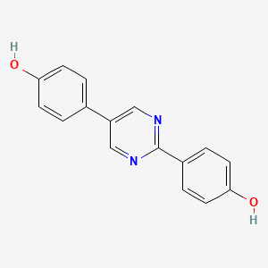 4-[5-(4-hydroxyphenyl)-1H-pyrimidin-2-ylidene]cyclohexa-2,5-dien-1-one
