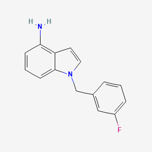 1-(3-fluorobenzyl)-1H-indol-4-amine
