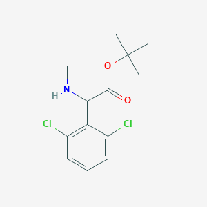 Tert-butyl 2-(2,6-dichlorophenyl)-2-(methylamino)acetate