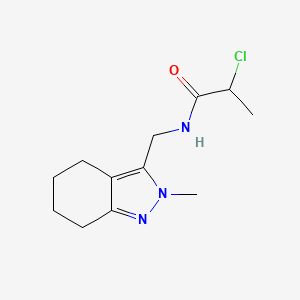 2-Chloro-N-[(2-methyl-4,5,6,7-tetrahydroindazol-3-yl)methyl]propanamide