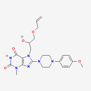 7-(3-(allyloxy)-2-hydroxypropyl)-8-(4-(4-methoxyphenyl)piperazin-1-yl)-3-methyl-1H-purine-2,6(3H,7H)-dione