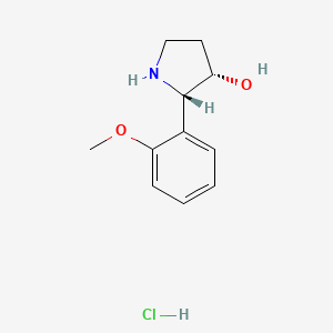 (2S,3S)-2-(2-Methoxyphenyl)pyrrolidin-3-ol;hydrochloride