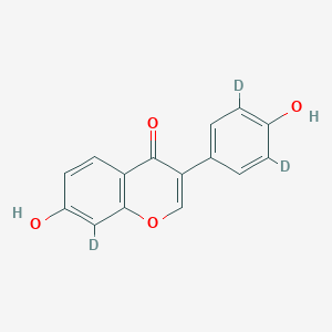 molecular formula C15H10O4 B026482 Daidzein-3',5',8-d3 CAS No. 220930-96-1