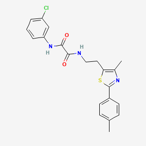 N1-(3-chlorophenyl)-N2-(2-(4-methyl-2-(p-tolyl)thiazol-5-yl)ethyl)oxalamide