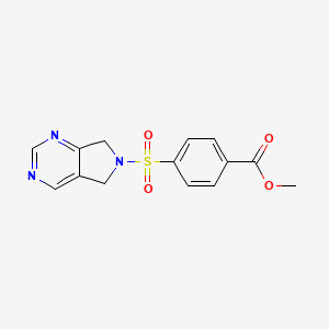 methyl 4-((5H-pyrrolo[3,4-d]pyrimidin-6(7H)-yl)sulfonyl)benzoate